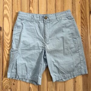 Vineyard Vines Men Club Shorts Light Blue Cotton Chino Size 30 Preppy Whale golf